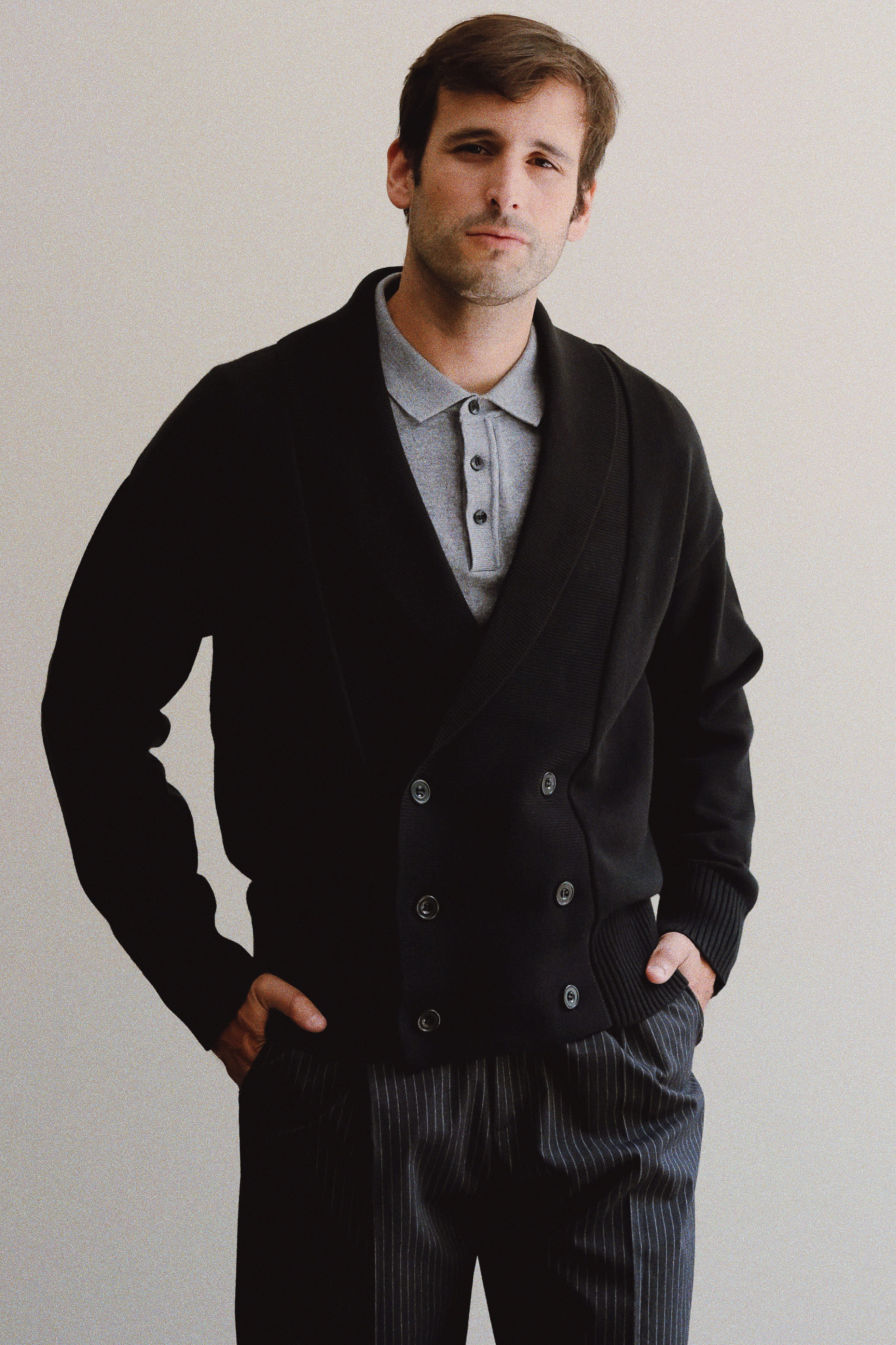 DOUGLAS CARDIGAN - BLACK 