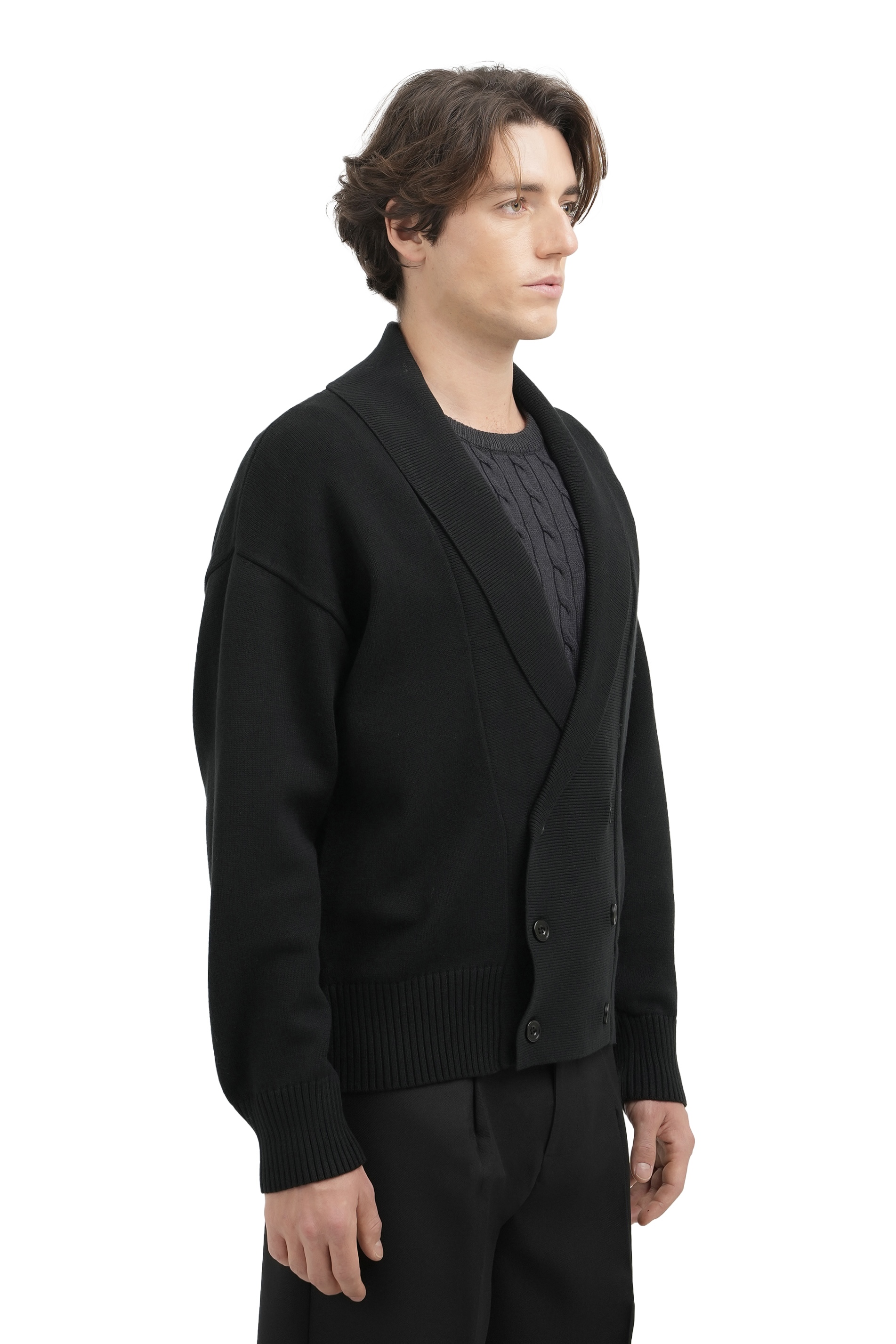 DOUGLAS CARDIGAN - BLACK 