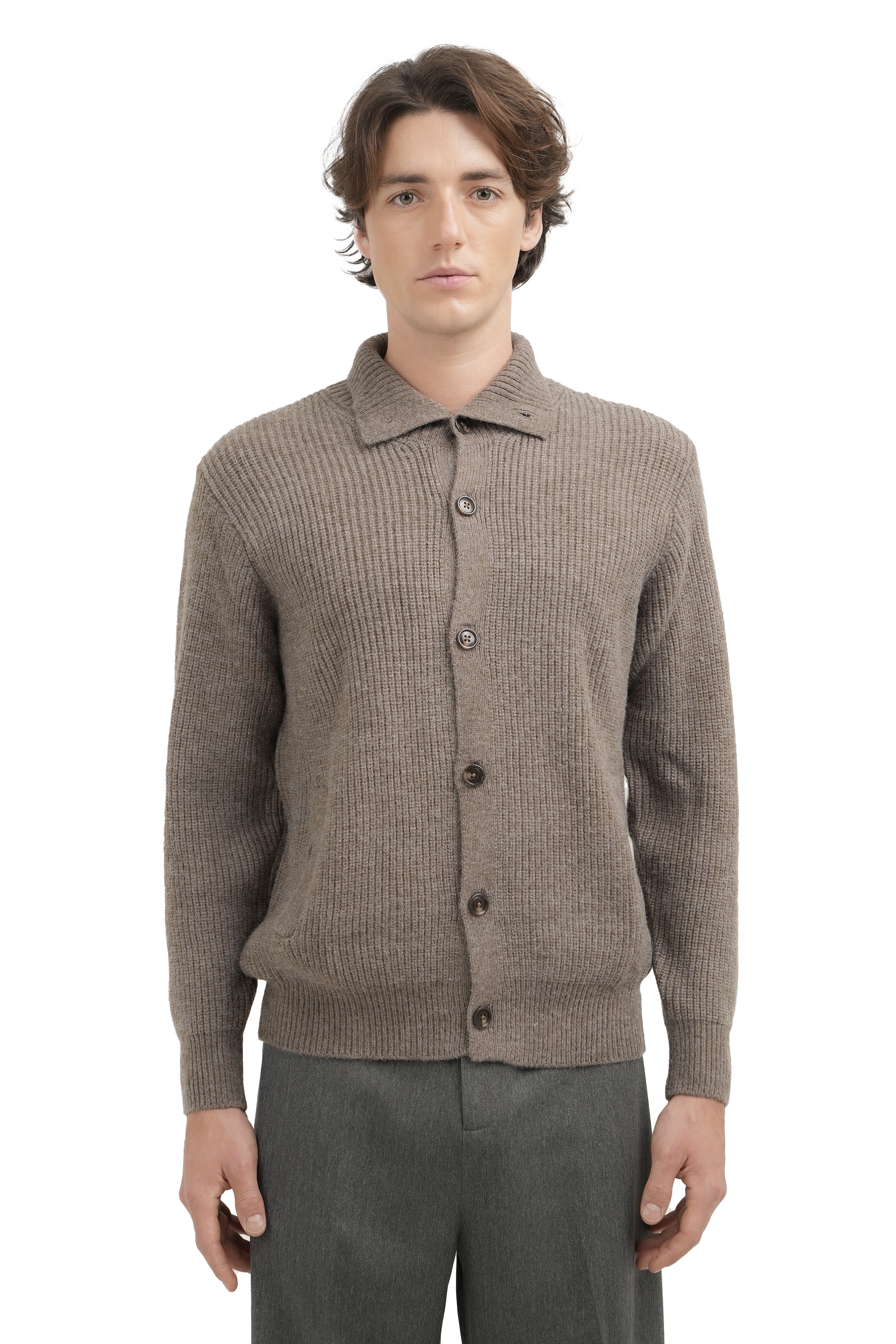 FARLEY CARDIGAN - BROWN