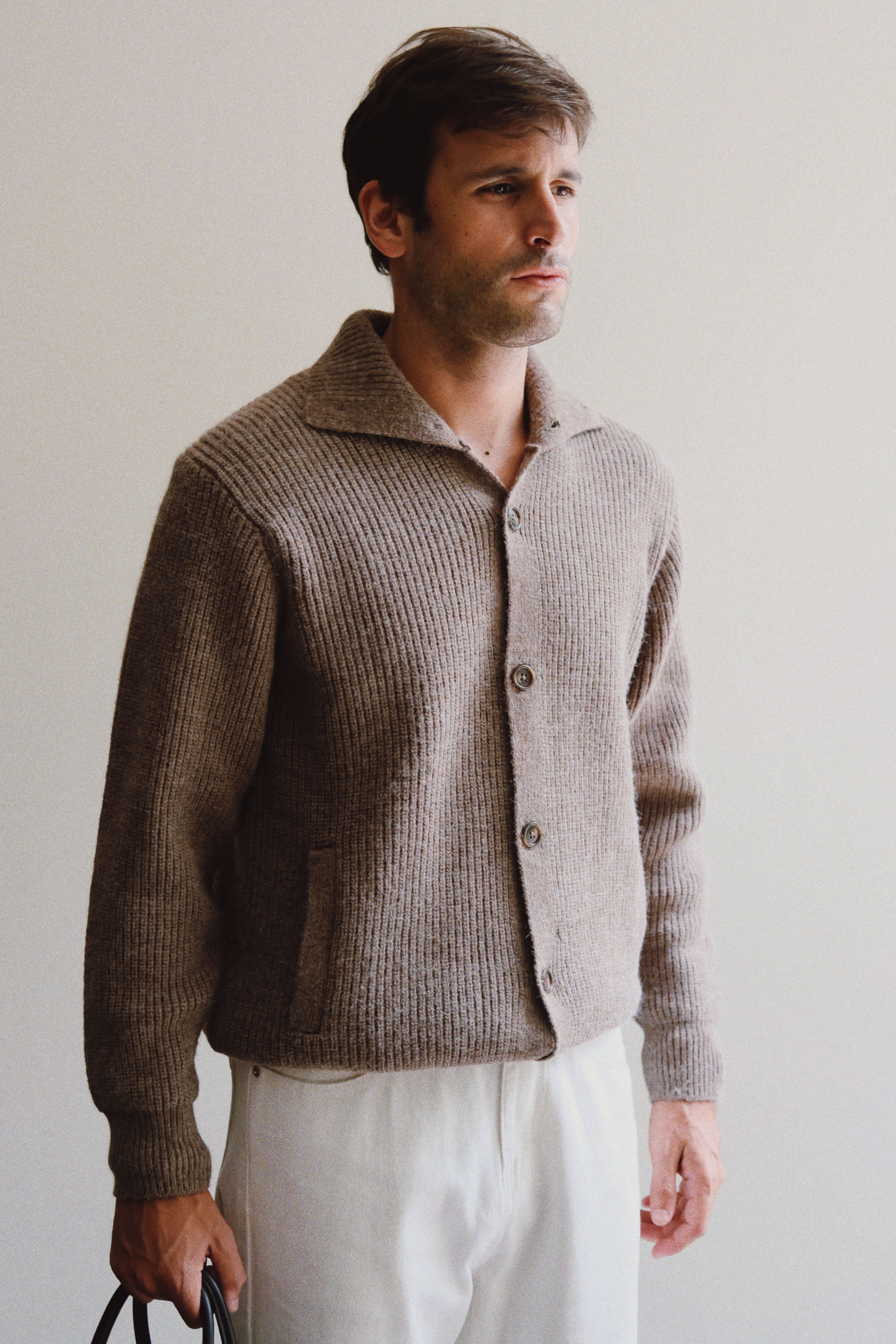 FARLEY CARDIGAN - BROWN