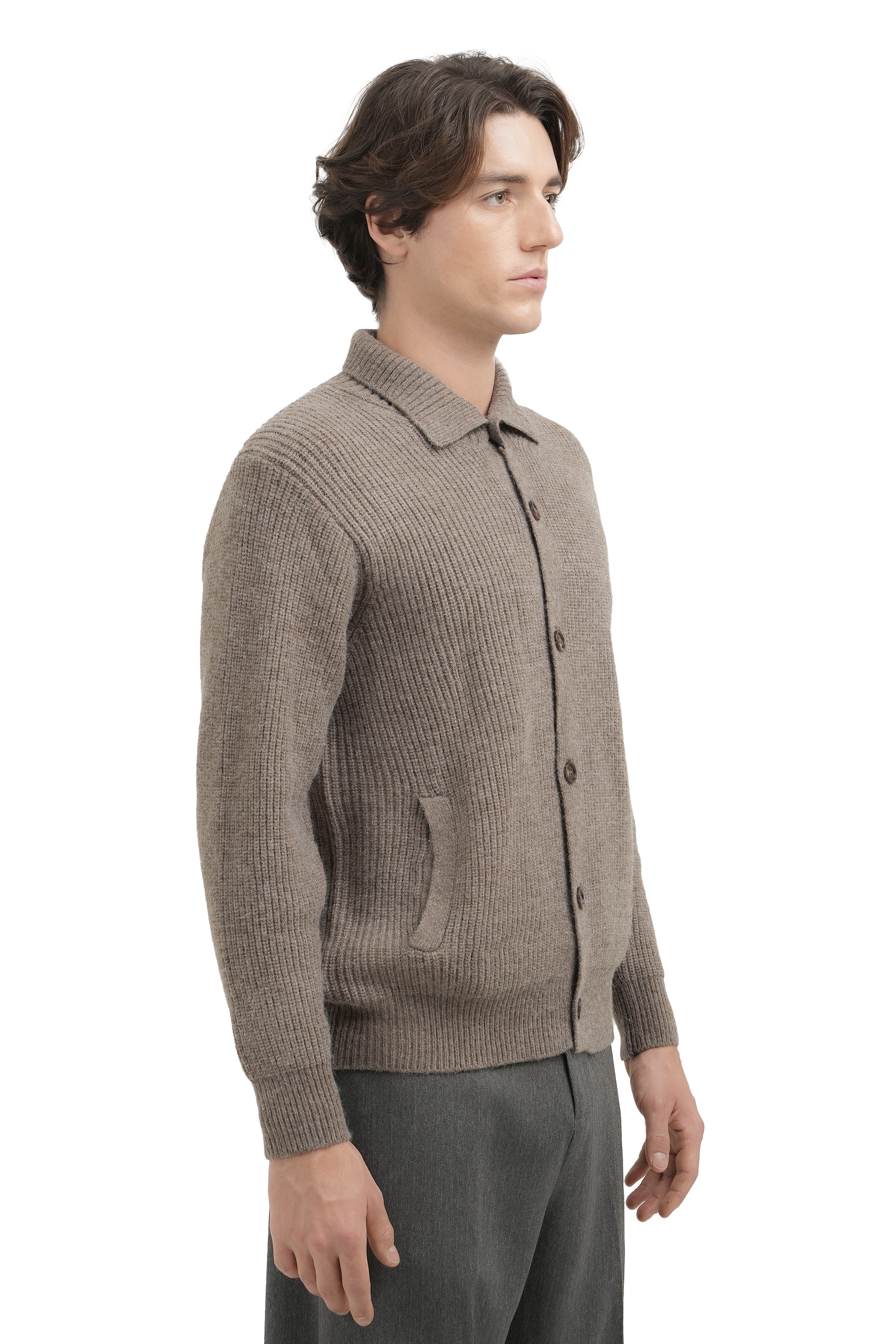 FARLEY CARDIGAN - BROWN