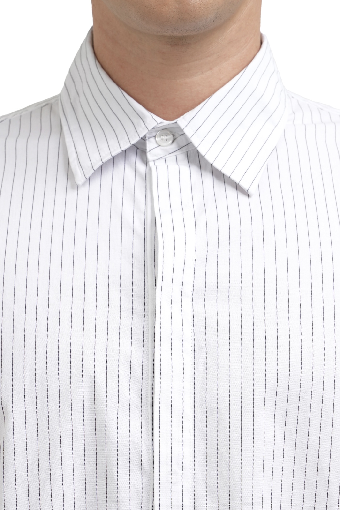 SHAW SHIRT - BLACK STRIPED 