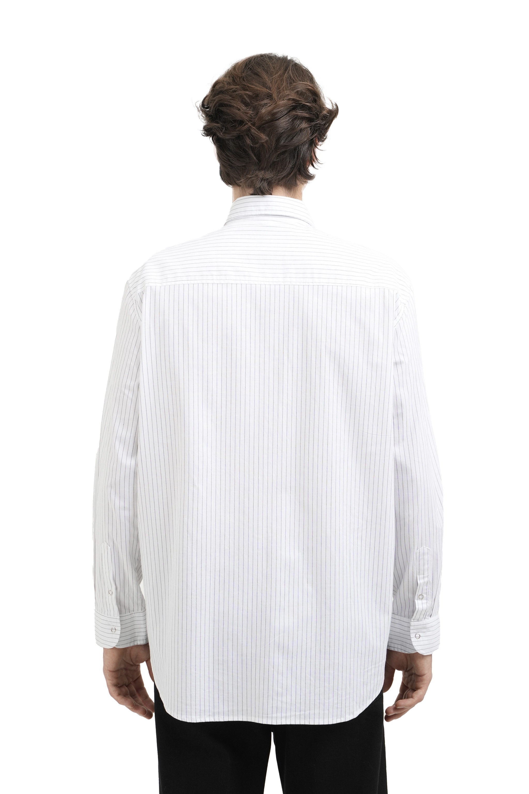 SHAW SHIRT - BLACK STRIPED 