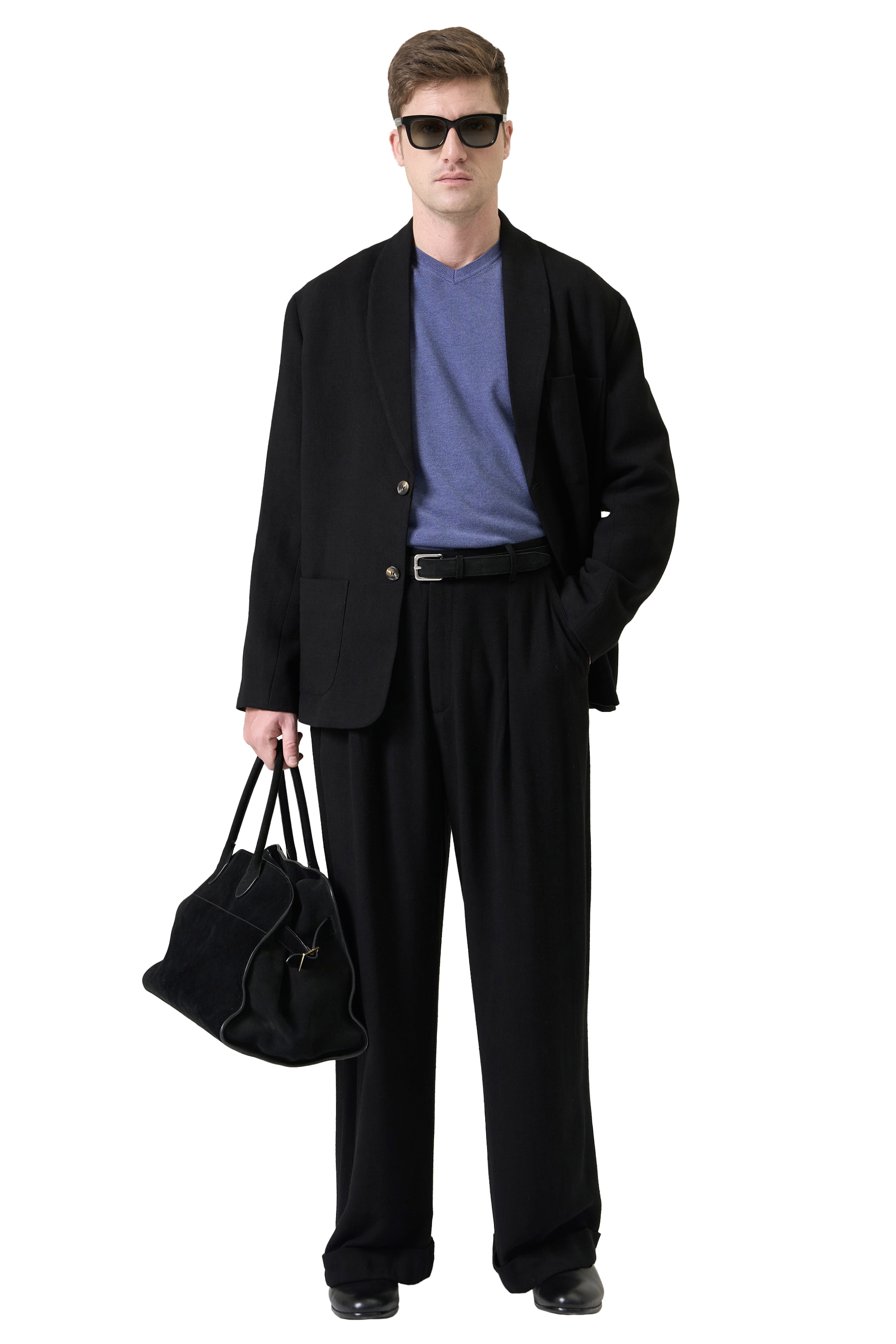 SUEDE BELT - BLACK 
