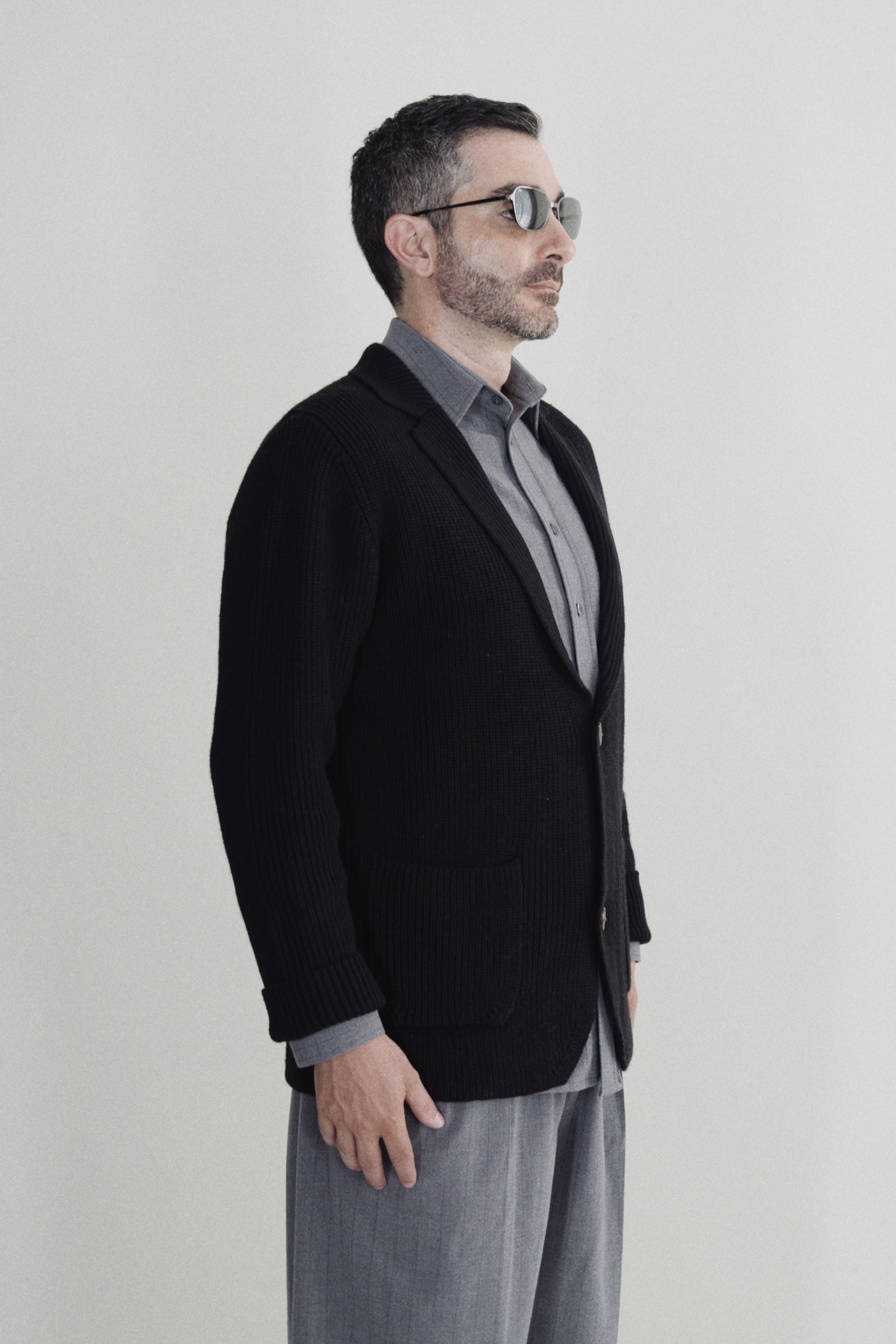 NEWTON CARDIGAN - BLACK 