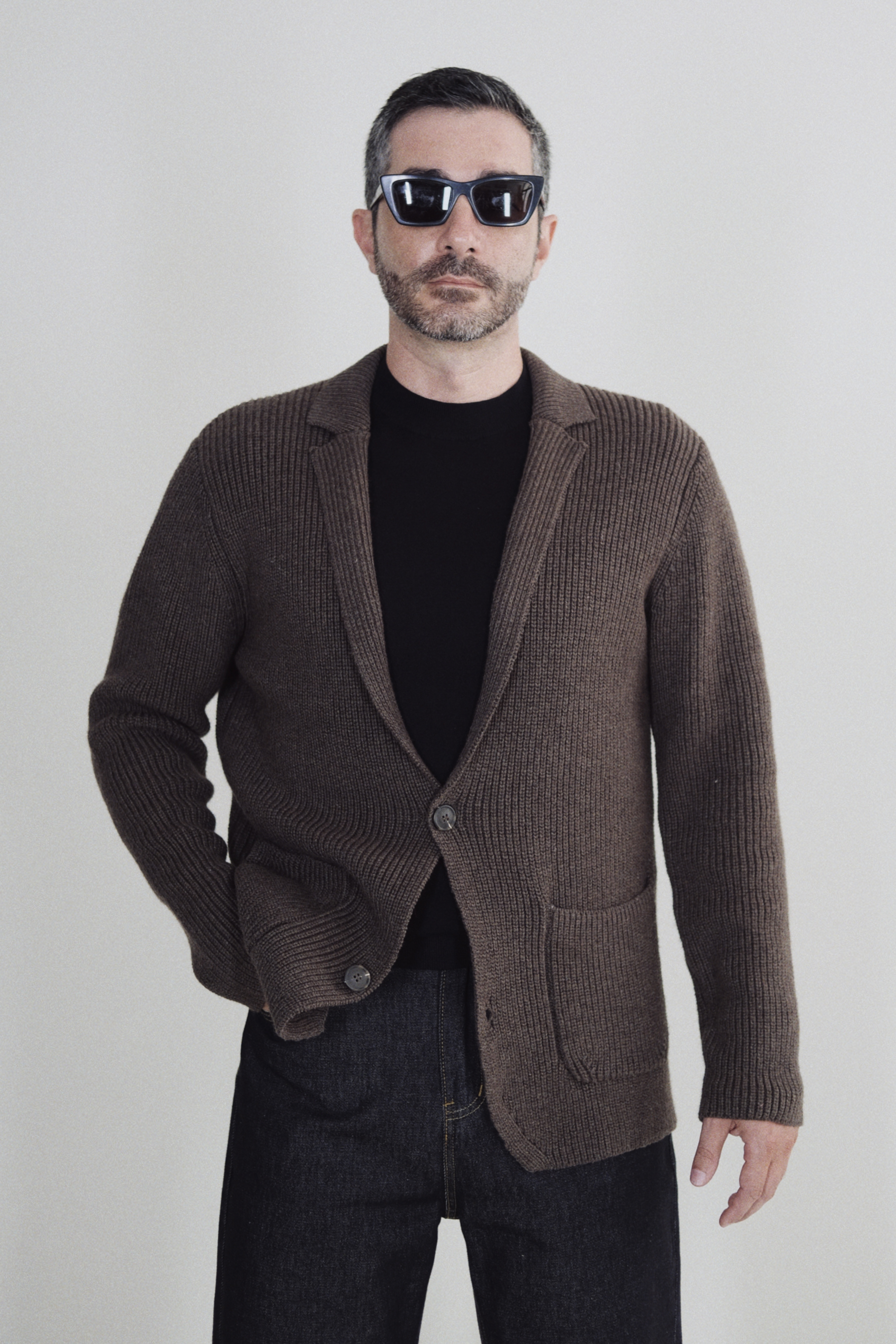 NEWTON CARDIGAN - BROWN