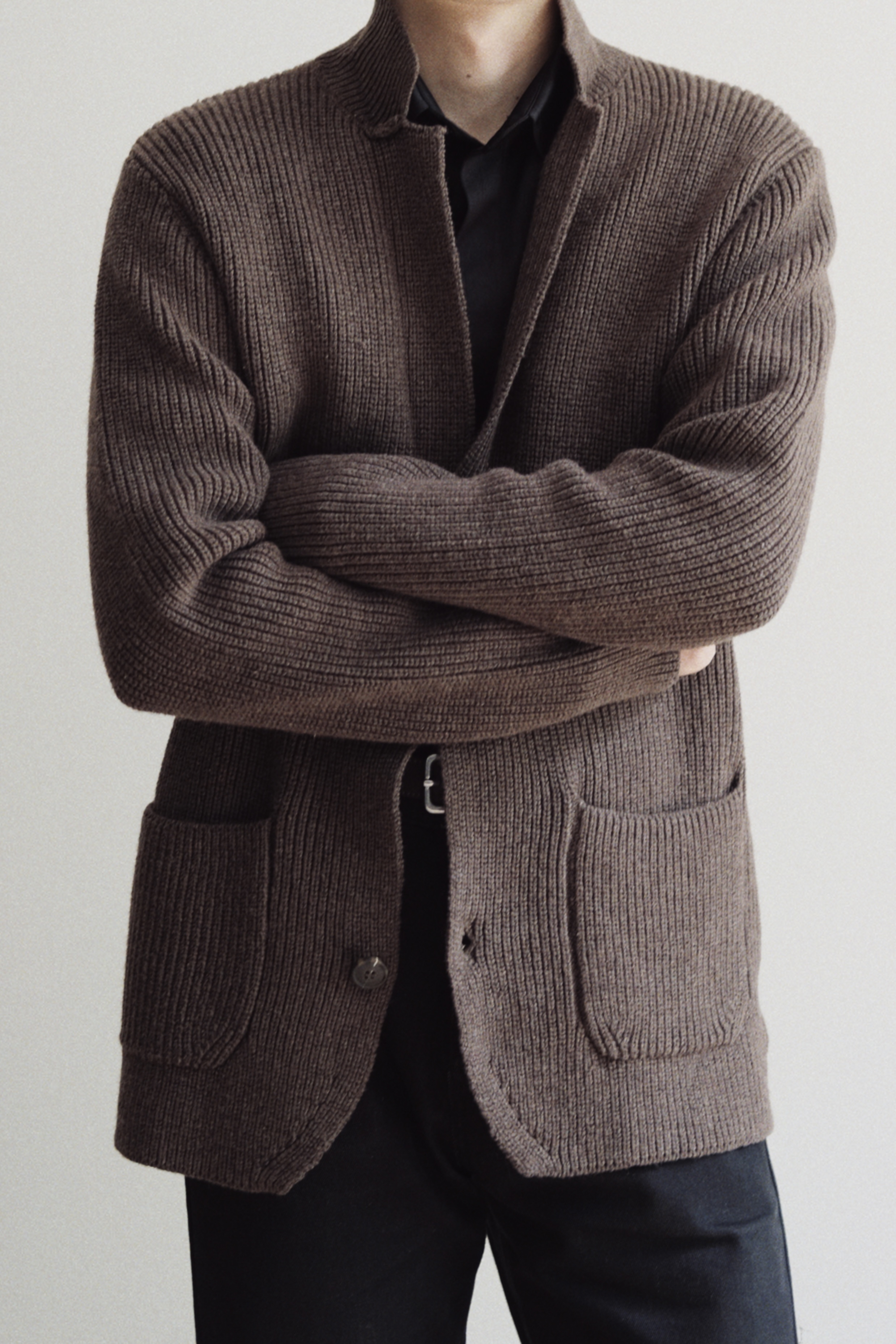 NEWTON CARDIGAN - BROWN