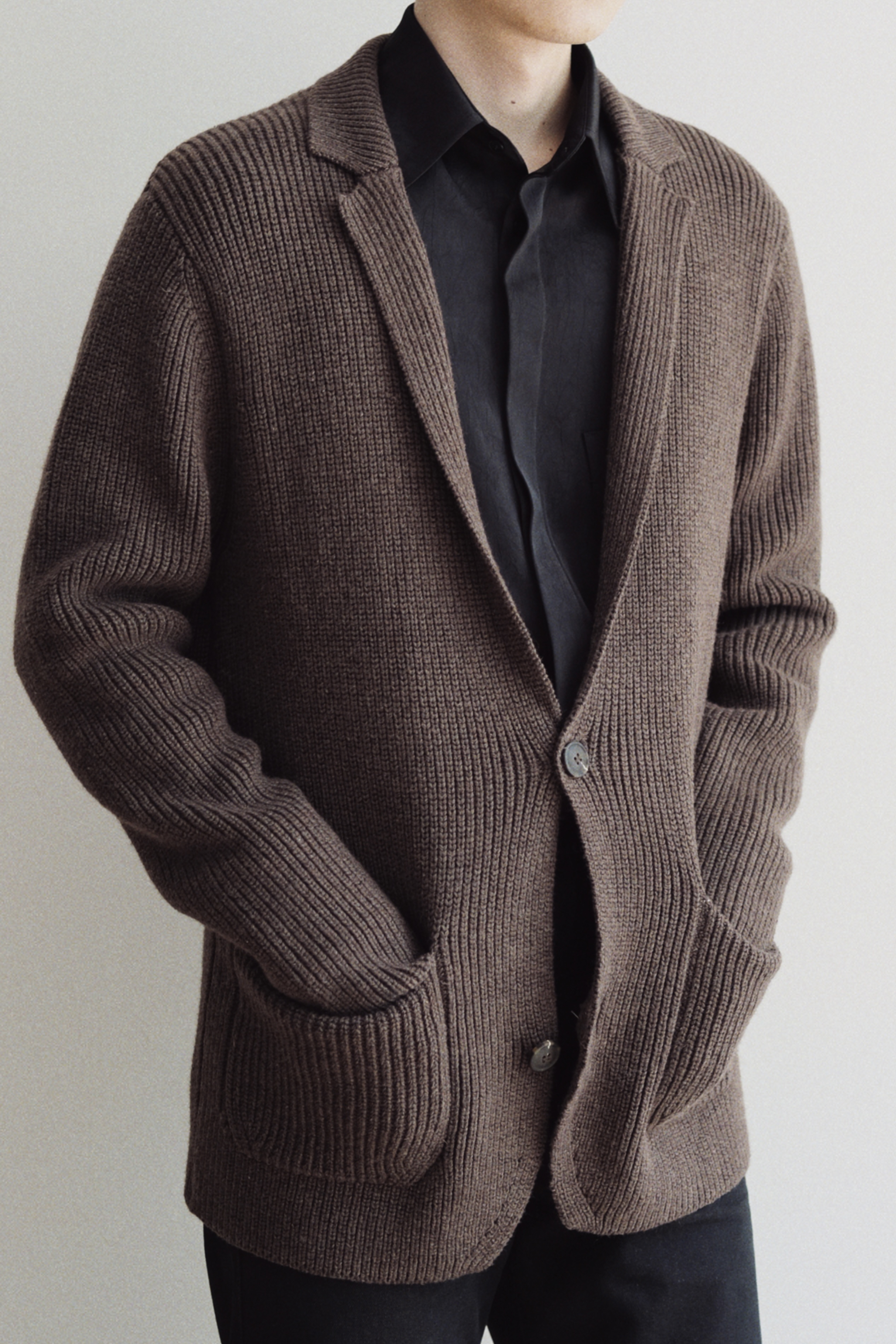 NEWTON CARDIGAN - BROWN