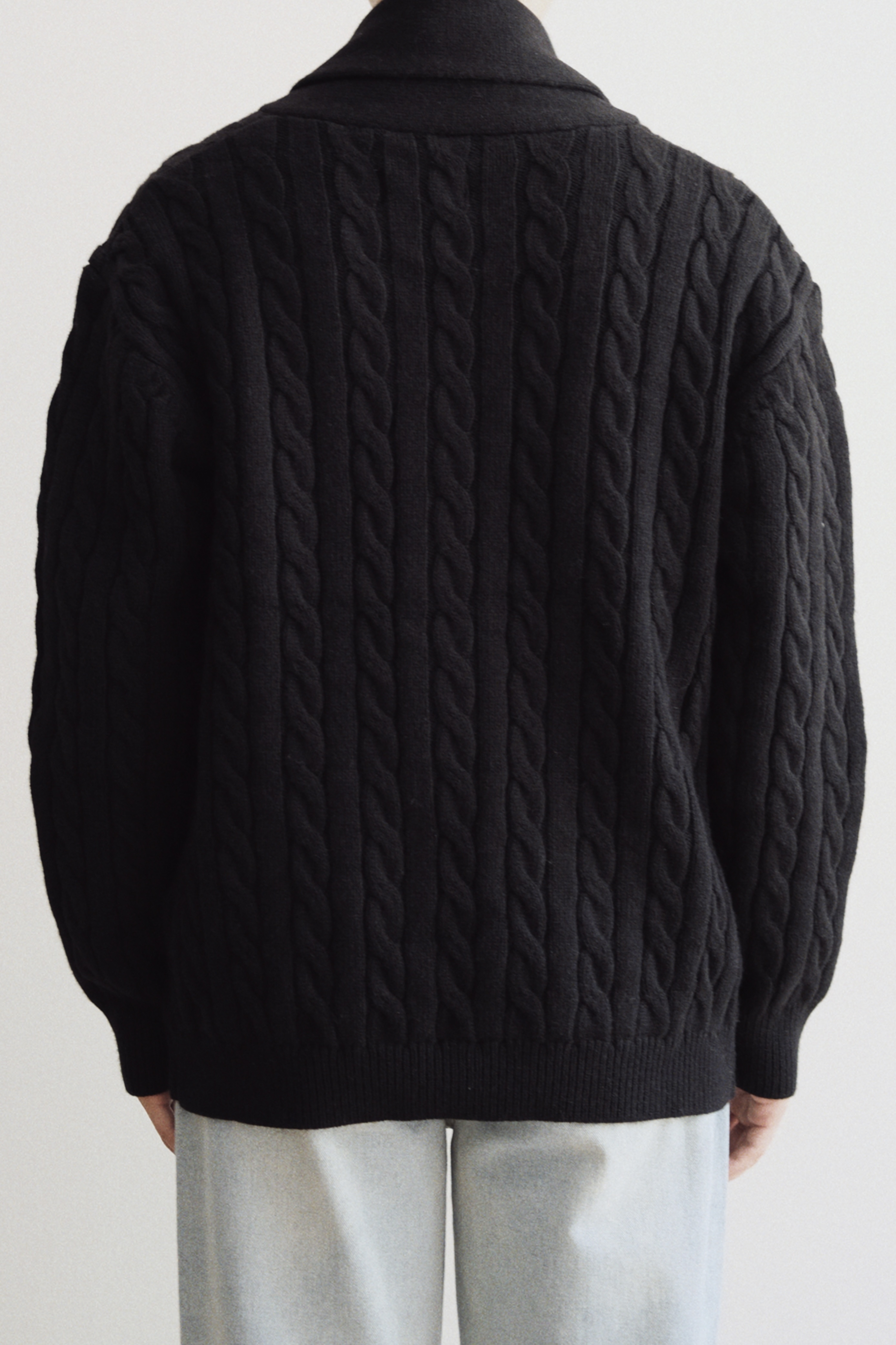 ROWE CARDIGAN - BLACK 