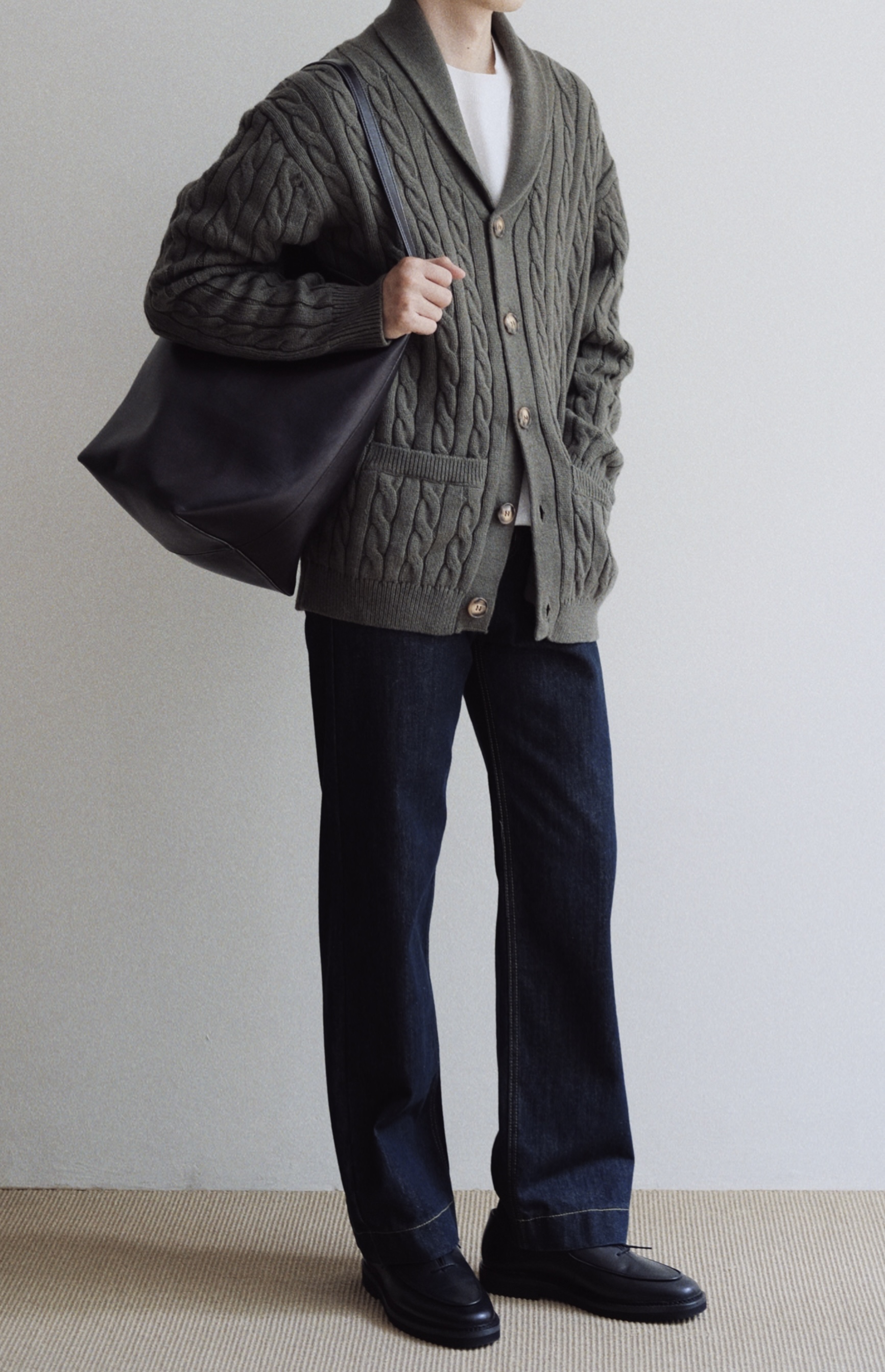 ROWE CARDIGAN - GREEN 