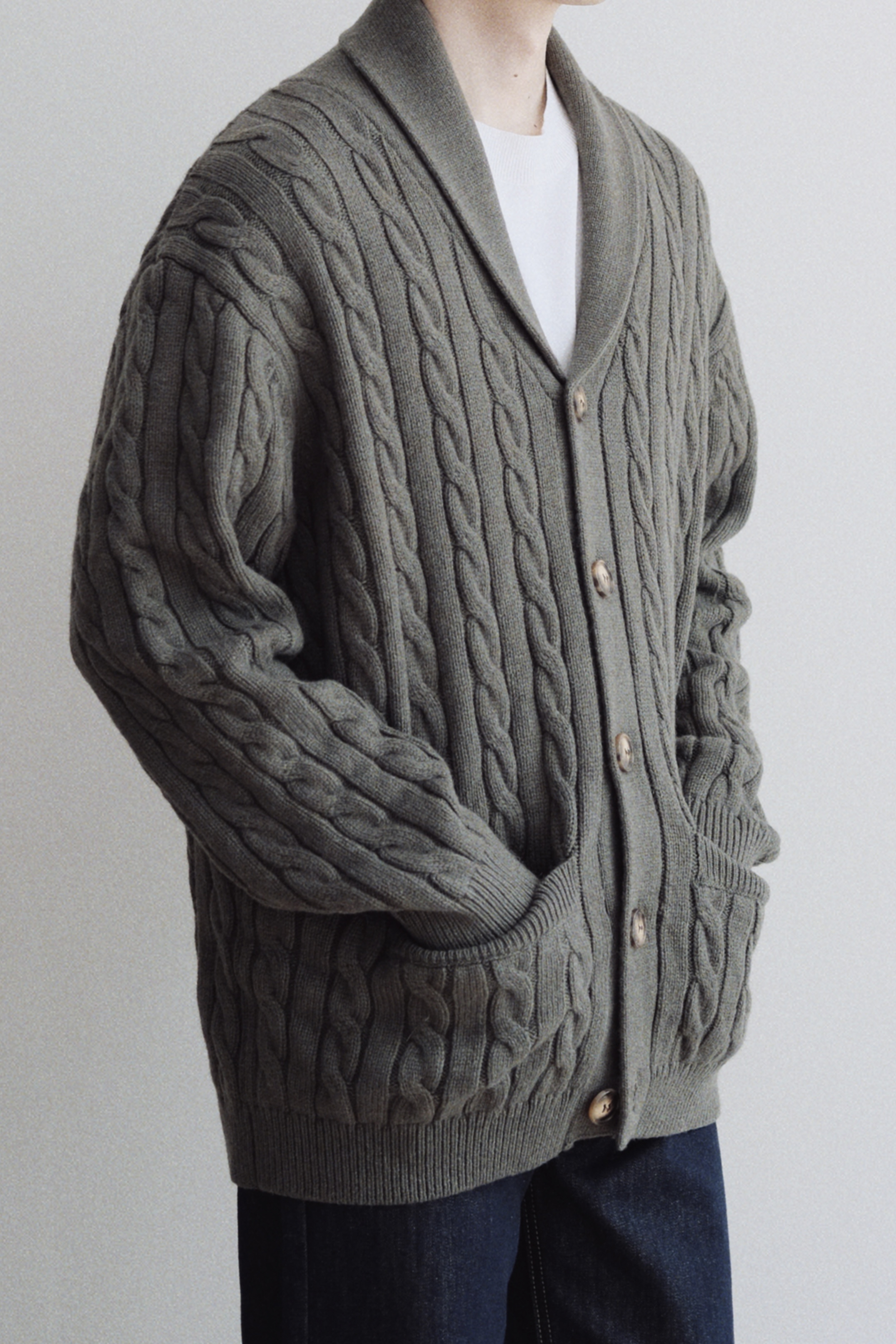 ROWE CARDIGAN - GREEN 