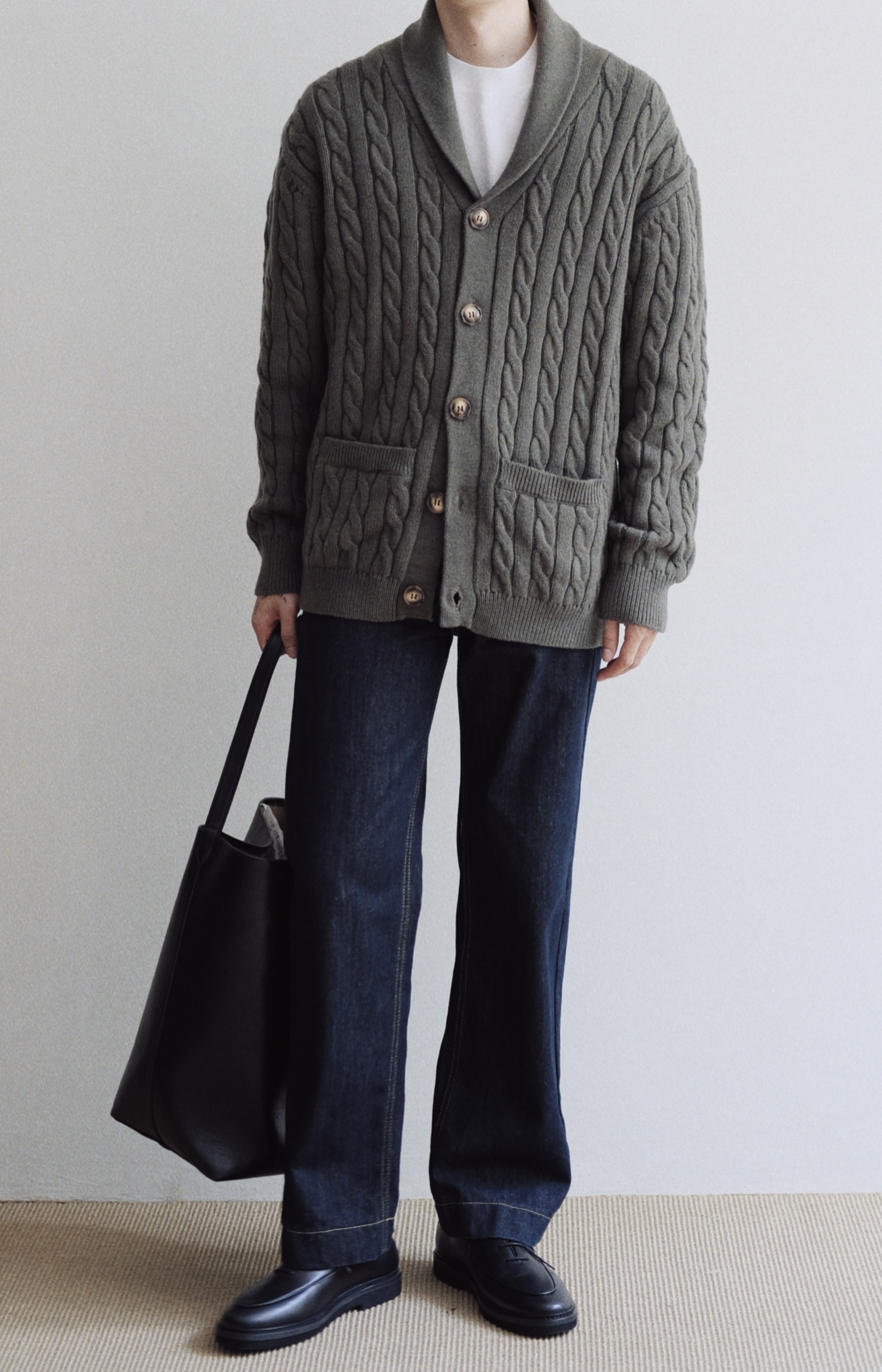 ROWE CARDIGAN - GREEN 