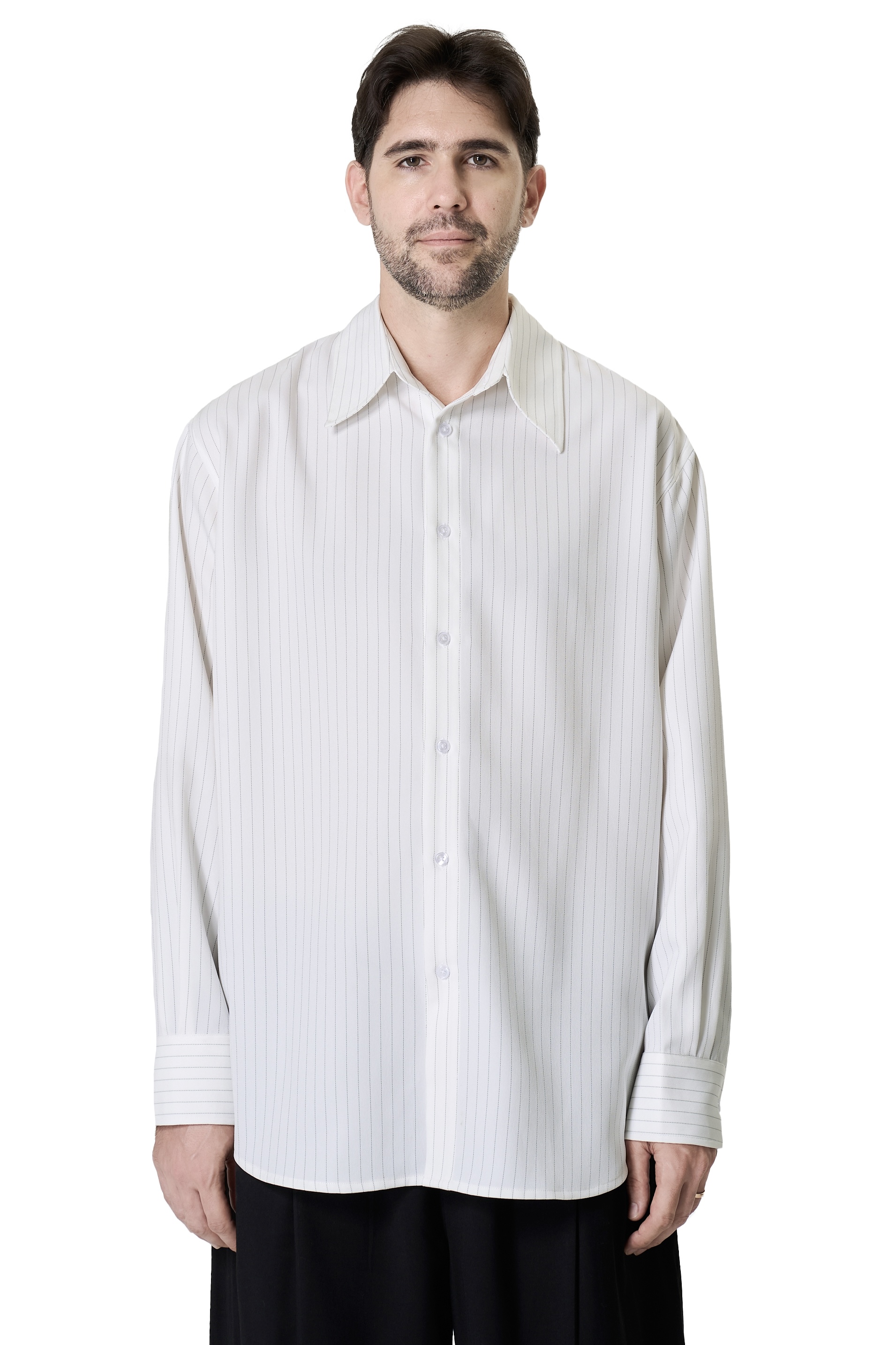 CART SHIRT - WHITE STRIPED