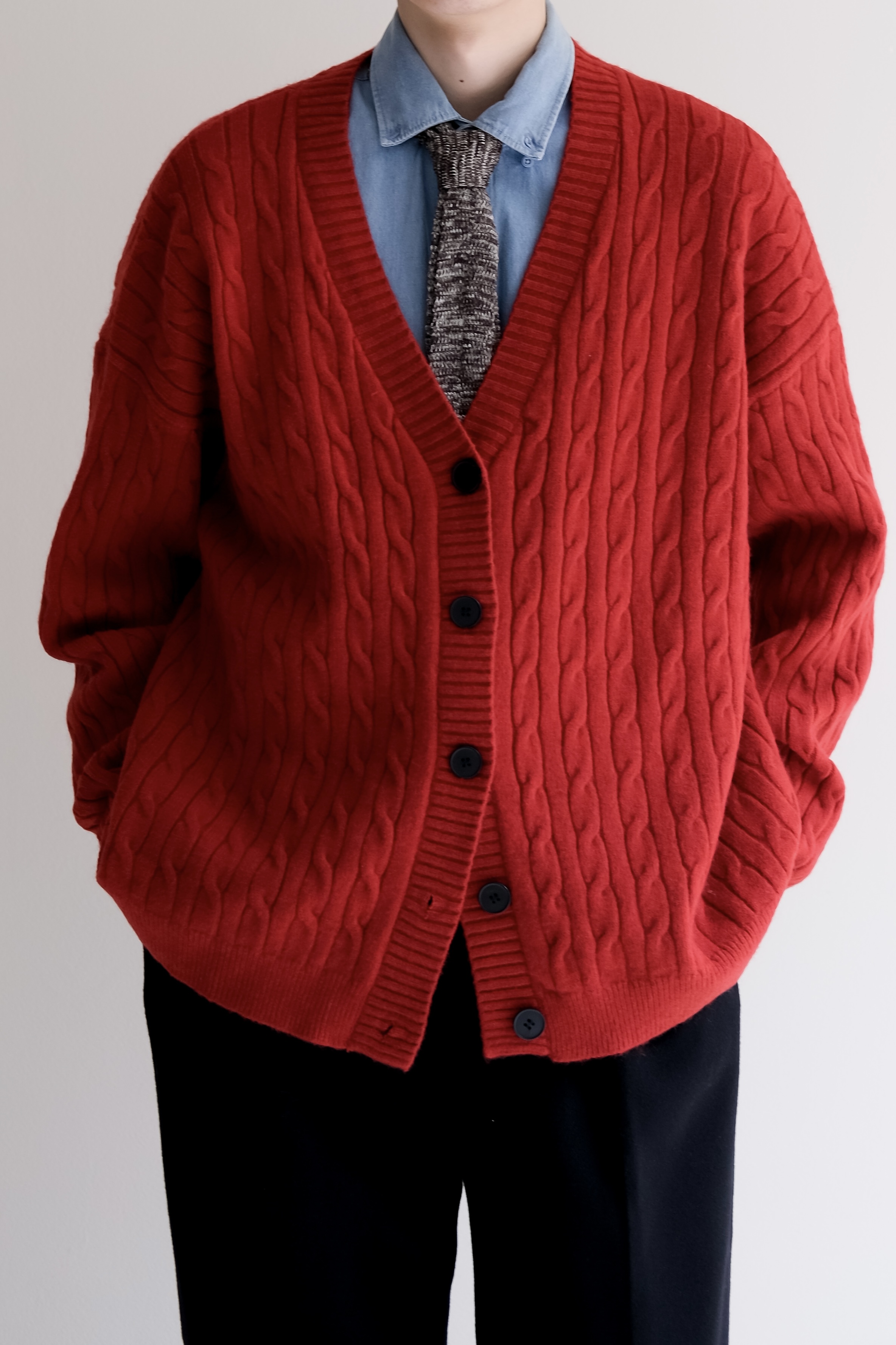 SANDOR CARDIGAN - RED 