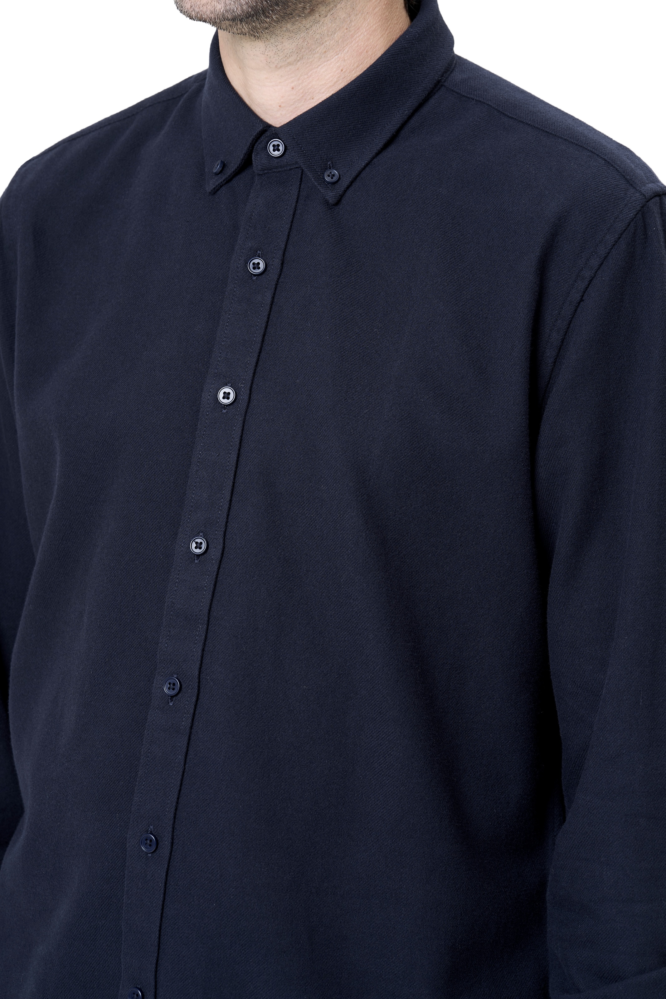 WOODLEN SHIRT - NAVY 