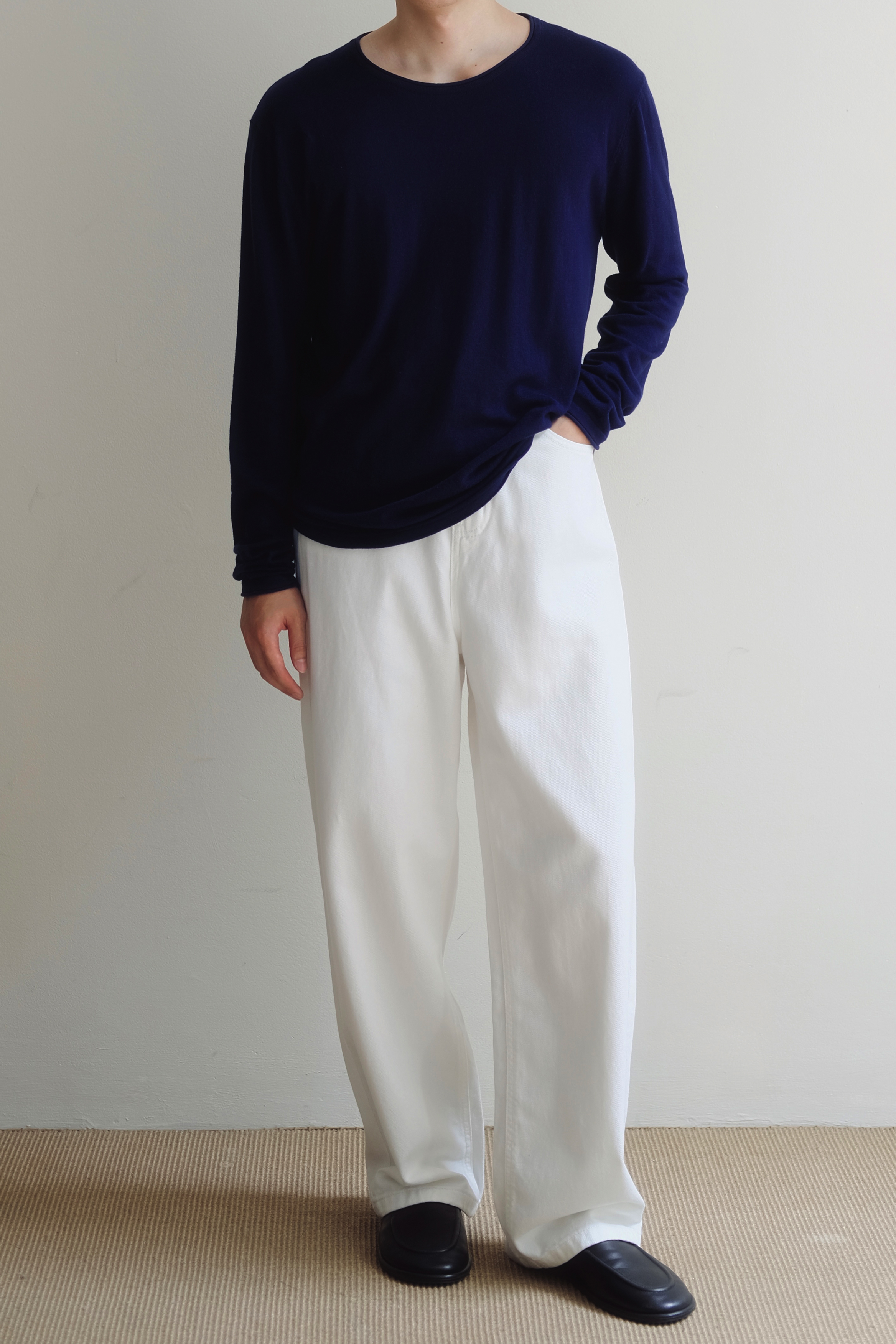 STEVE TOP - NAVY 