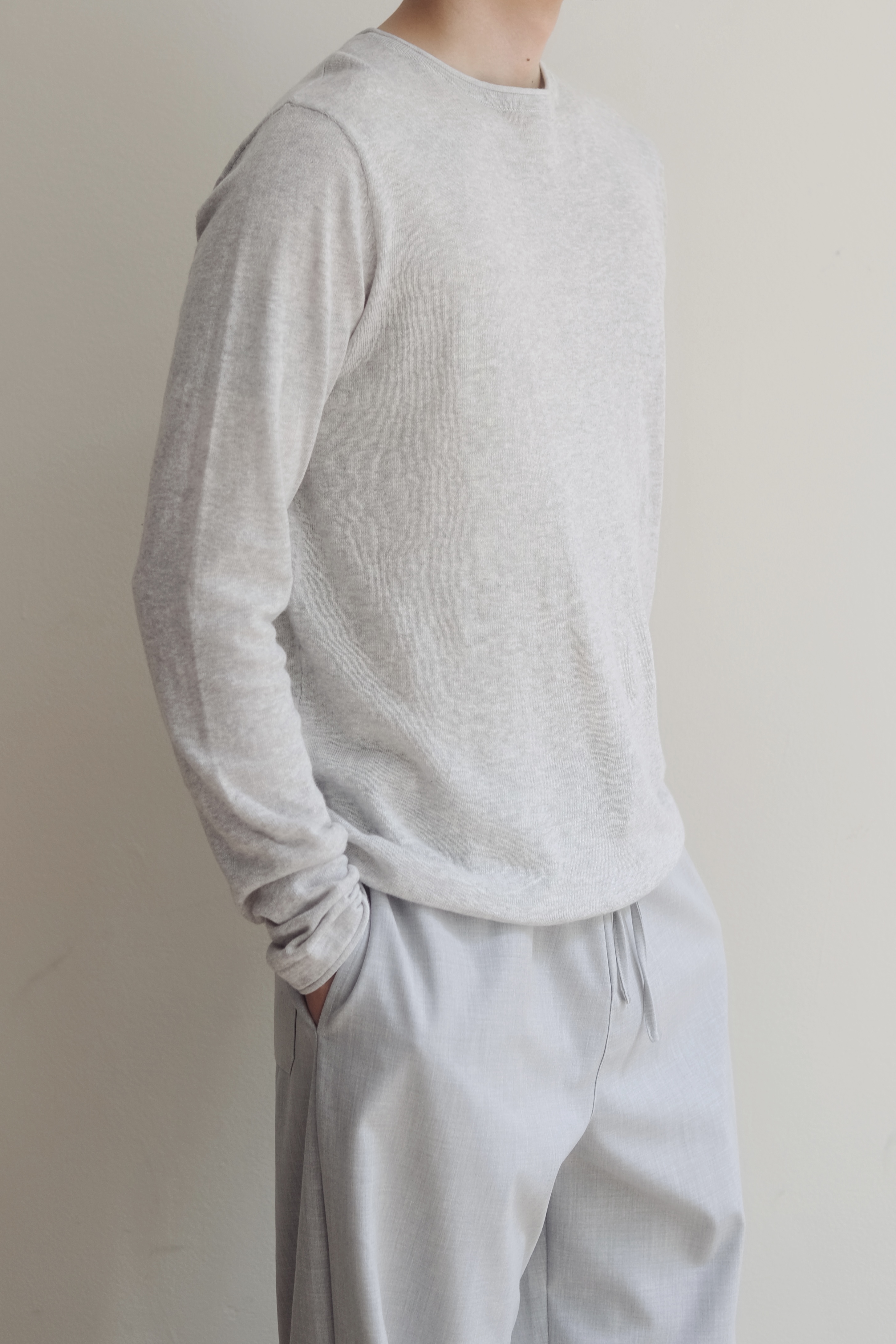 STEVE TOP - LIGHT GREY 