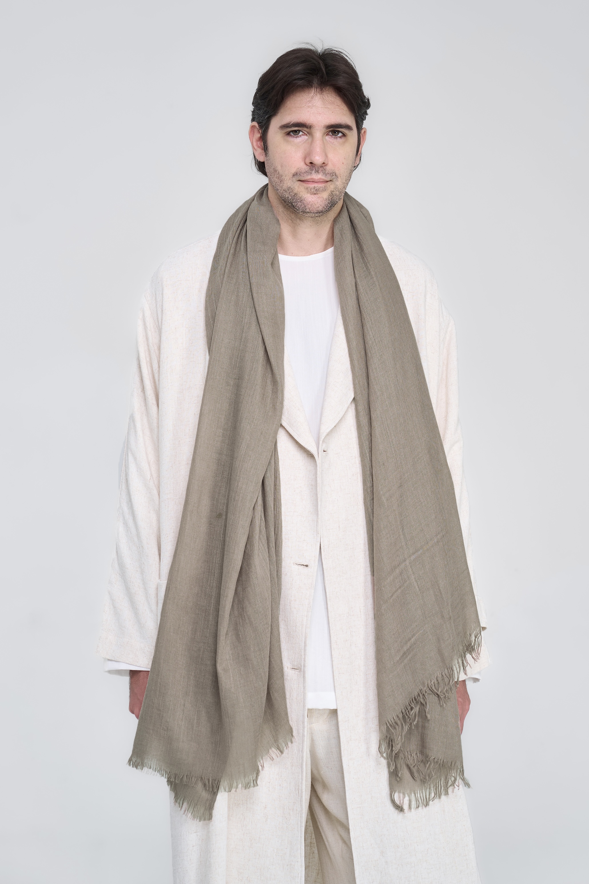 THENA SCARF - TAUPE 