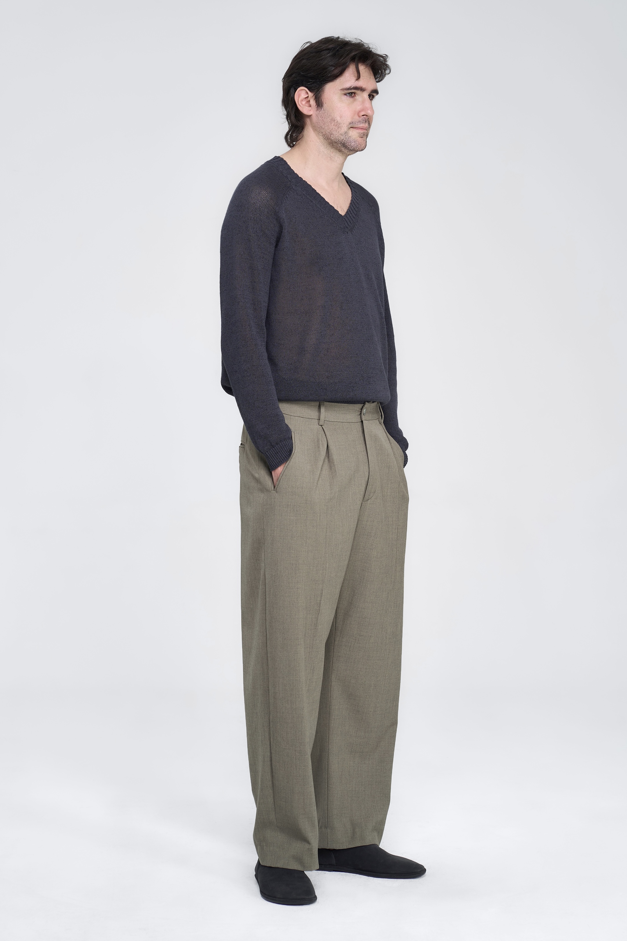 CLOVER TOP - CARBON