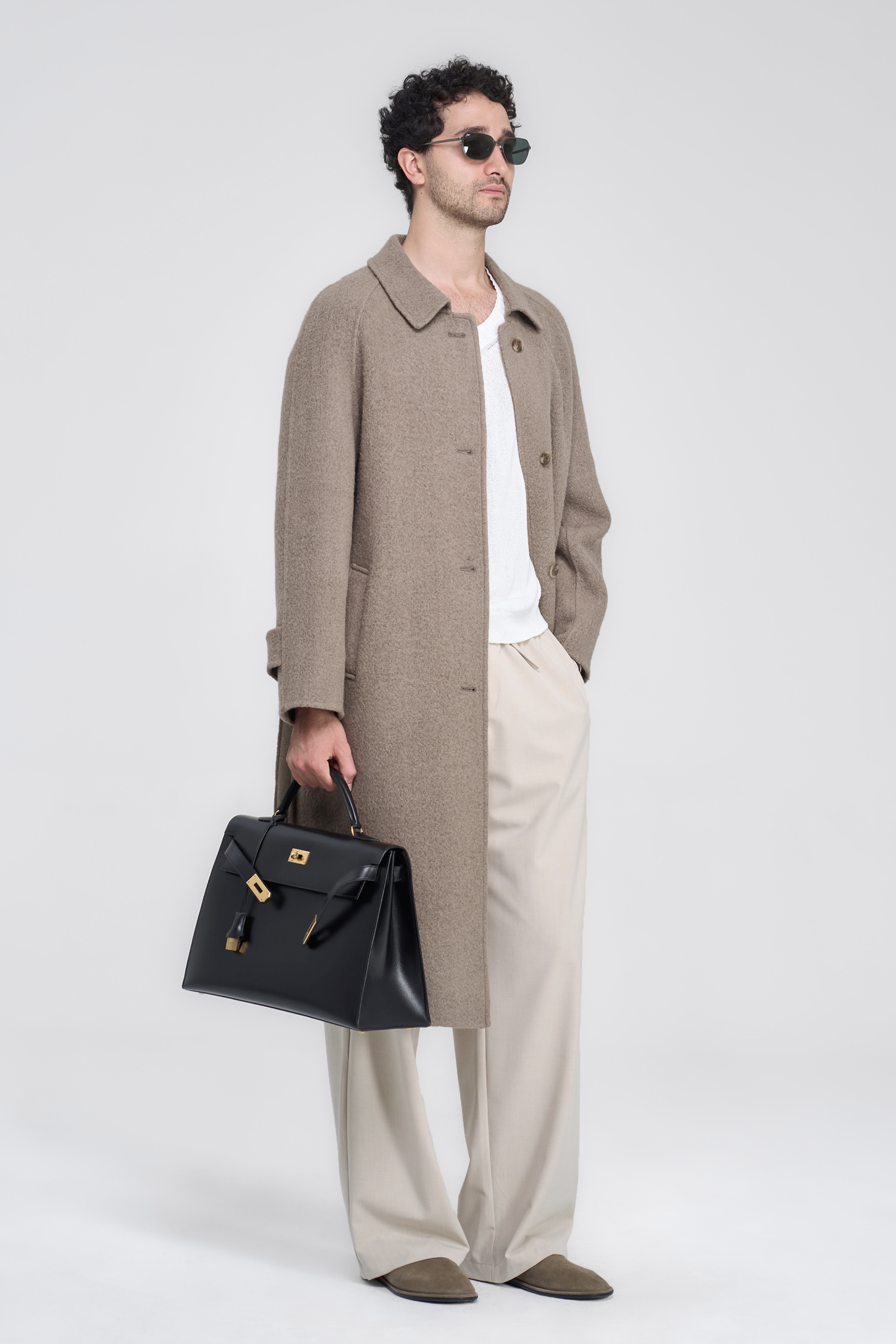BRISTON COAT - TAUPE