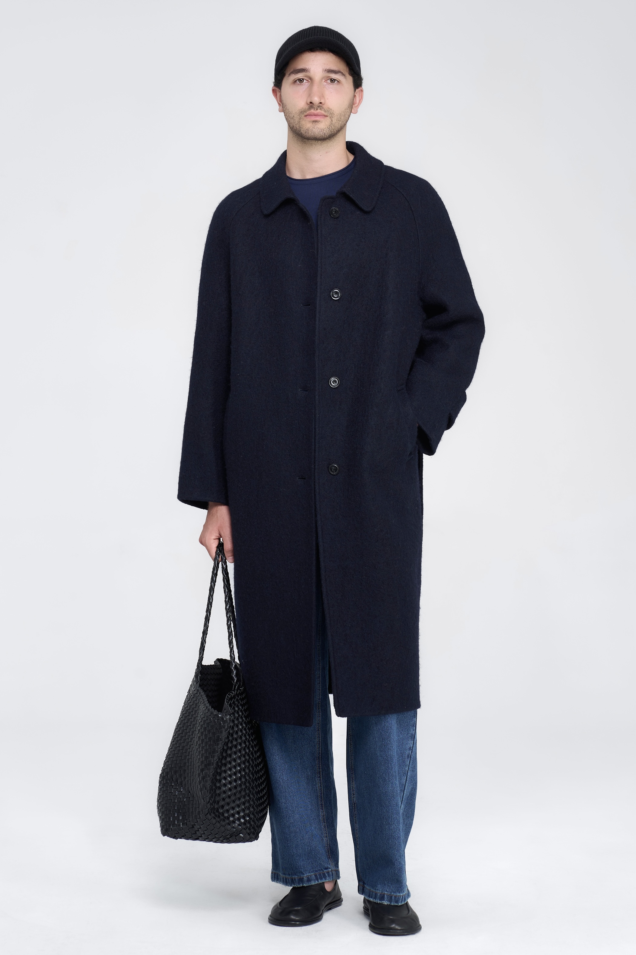 BRISTON COAT - NAVY 