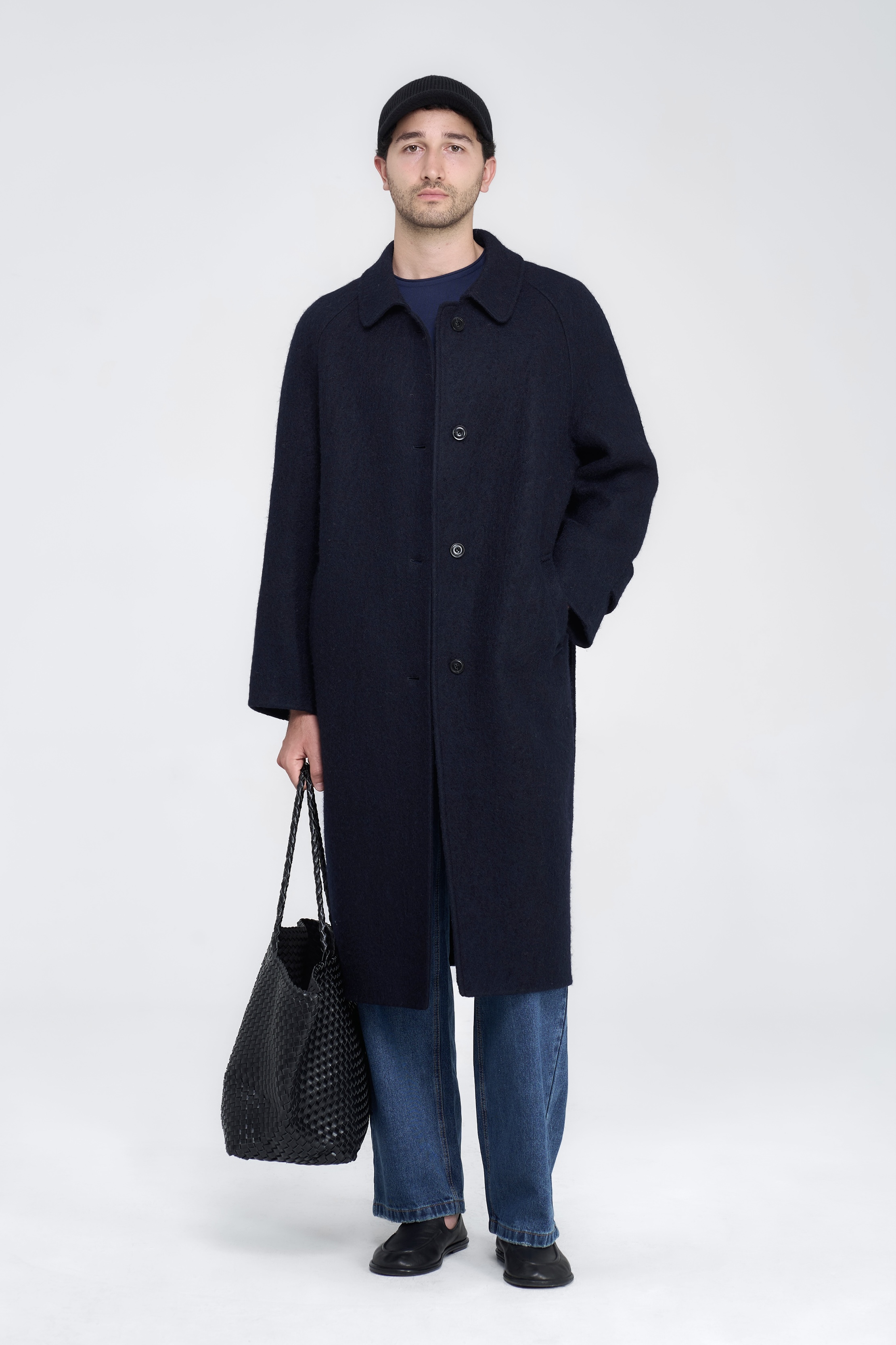 BRISTON COAT - NAVY 